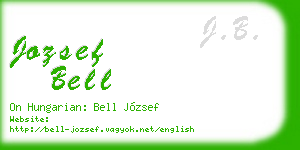 jozsef bell business card